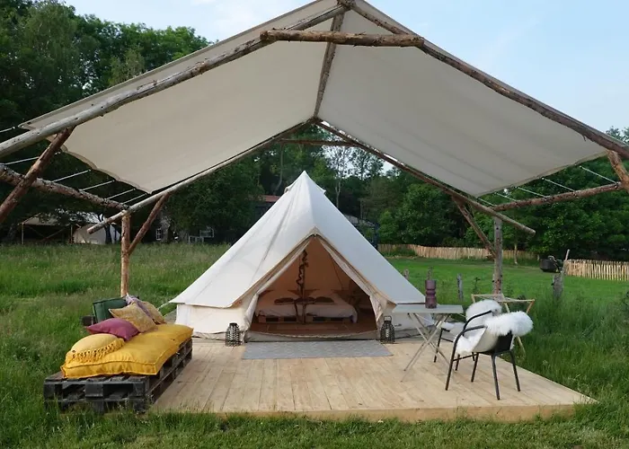 Lüks kamp alanı Glamping Du Moulin